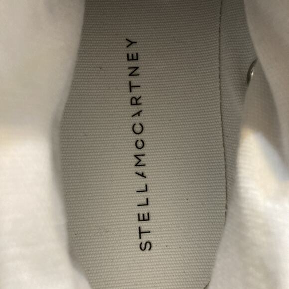 Stella McCartney High Top Sneaker Women’s Sz 39 9 NWOT Blue Cap Toe Shoe Skater - Picture 10 of 11